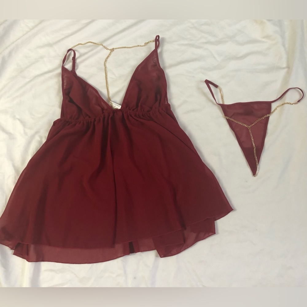 ASHLEY STEWART CHAIN LINGERIE SIZE: 1X
